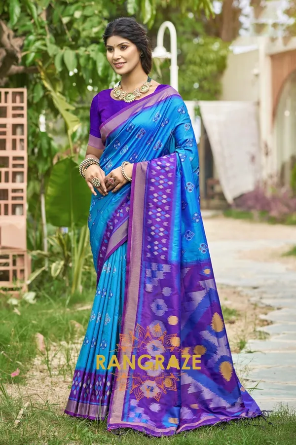 Regal_Blue_Banarasi_Silk_Saree_For_Women