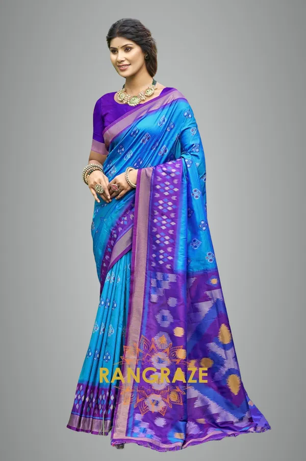 Regal_Blue_Banarasi_Silk_Saree_For_Women