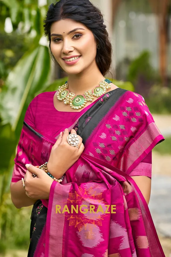 Midnight_Dark_Banarasi_Silk_Saree_For_Women