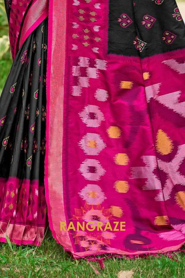 Midnight_Dark_Banarasi_Silk_Saree_For_Women