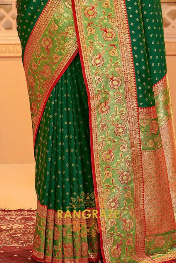 Royal_Green_Banarasi_Silk_Saree_For_Women
