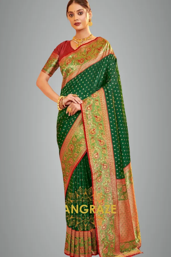 Royal_Green_Banarasi_Silk_Saree_For_Women