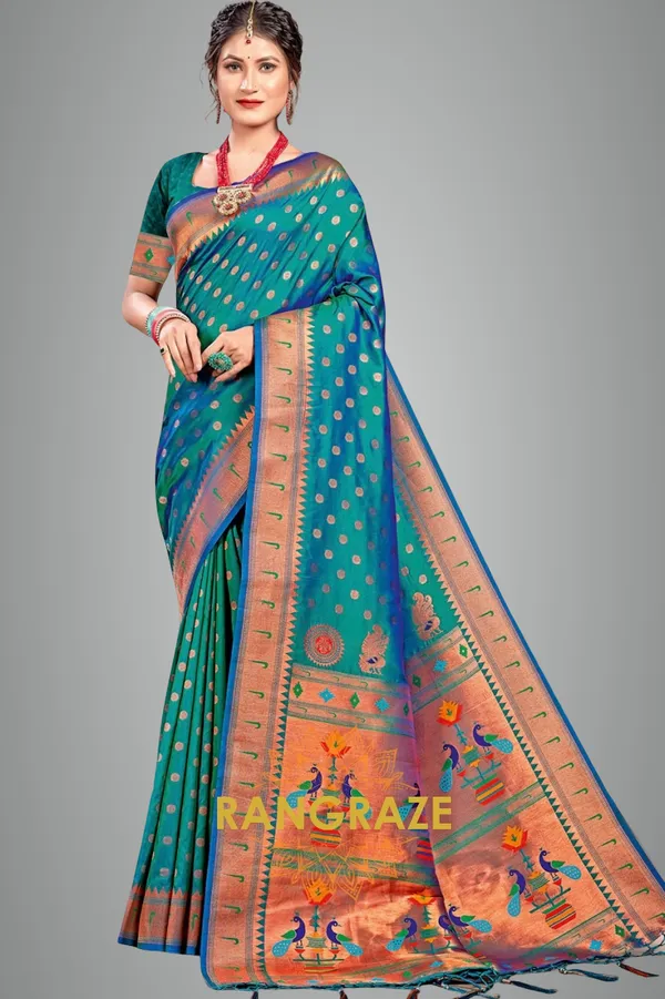 Imperial_Blue_Paithani_Silk_Saree_For_Women