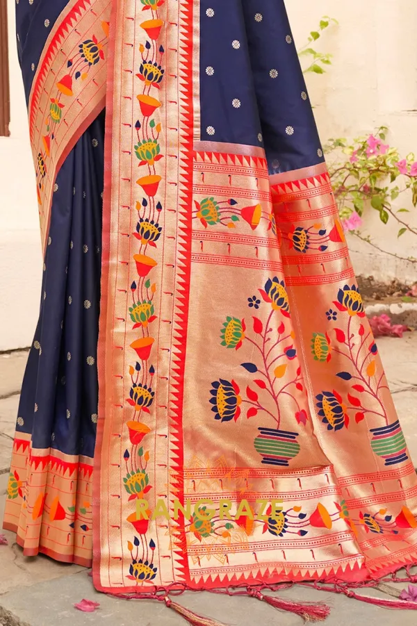Blue_Paithani_Silk_Saree_For_Women