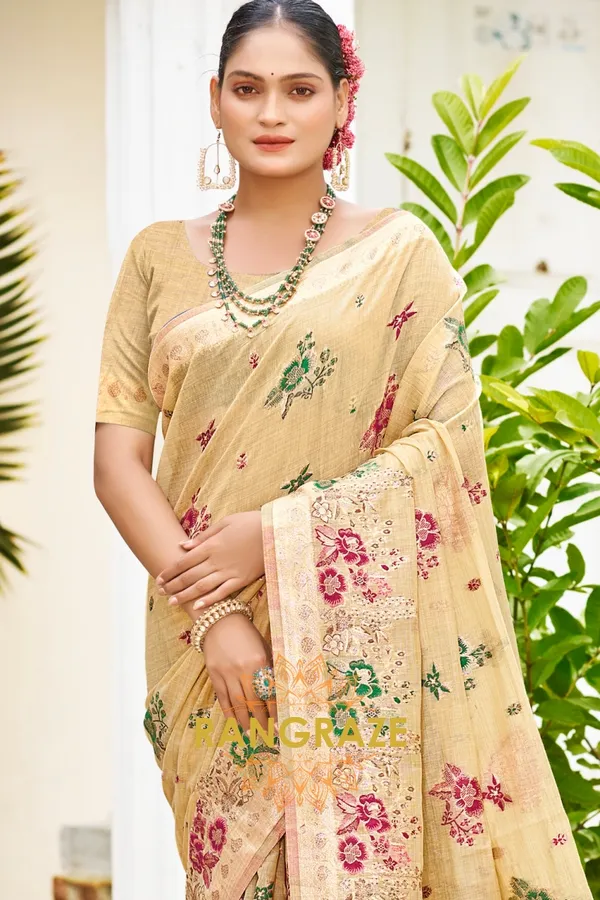 Ivory_Gold_Silk_Banarasi_Saree_For_Women