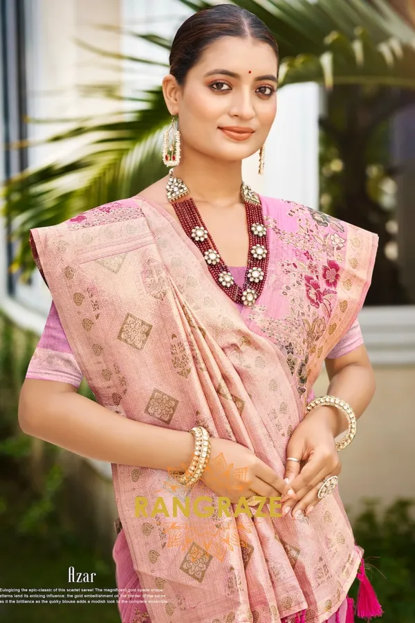 Baby_Pink_Silk_Banarasi_Saree_For_Women