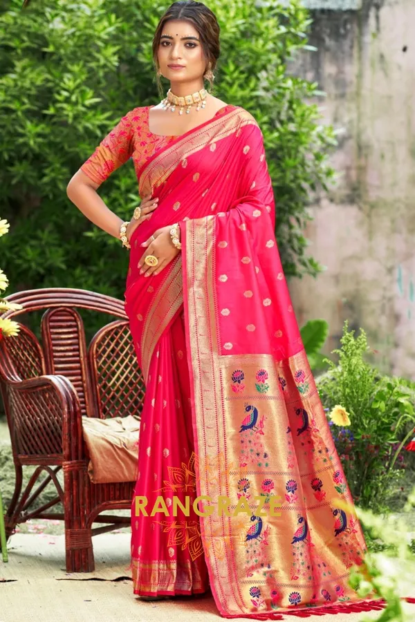 Magenta_Eternal_Paithani_Silk_Saree_For_Women