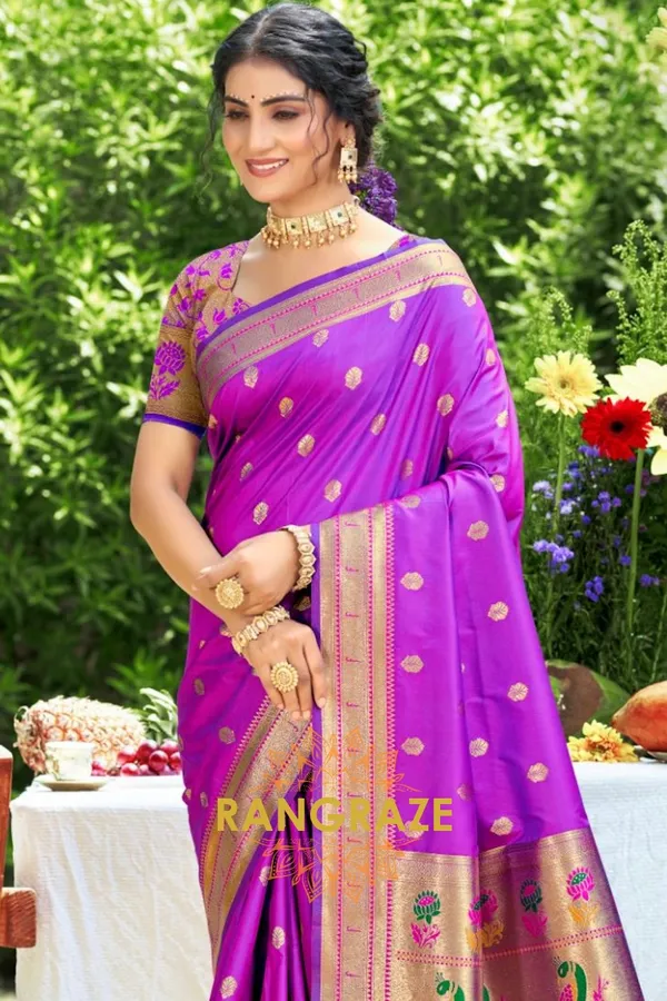 Purple_Eternal_Paithani_Silk_Saree_For_Women