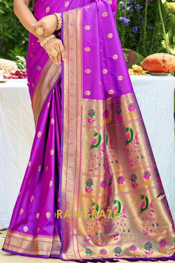 Purple_Eternal_Paithani_Silk_Saree_For_Women
