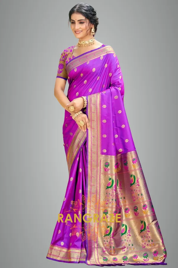 Purple_Eternal_Paithani_Silk_Saree_For_Women