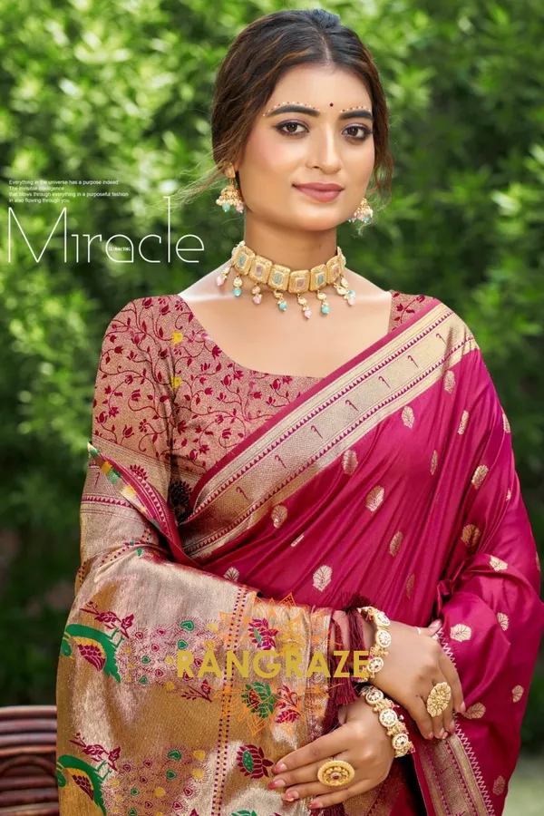 Dark_Red_Paithani_Silk_Saree_For_Women