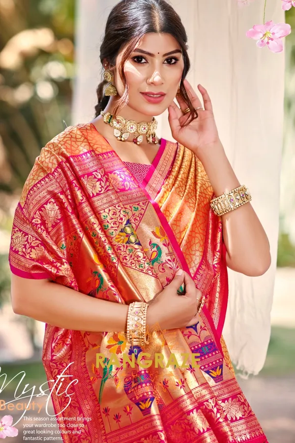 Pink_Paithani_Silk_Saree_For_Women