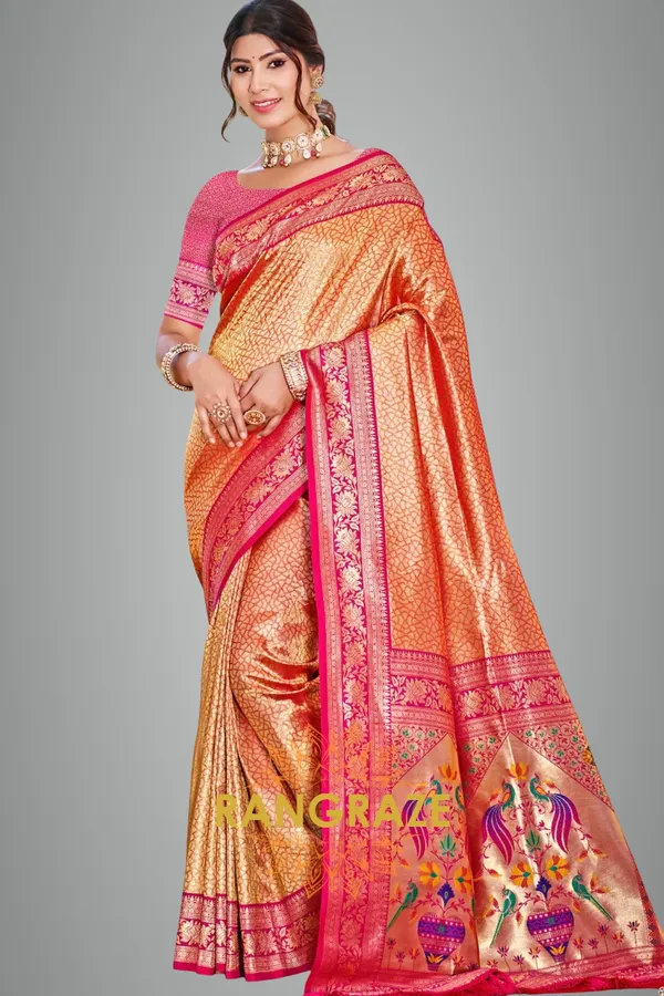 Pink_Paithani_Silk_Saree_For_Women