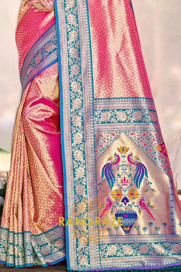 Magenta_Paithani_Silk_Saree_For_Women
