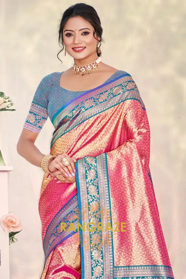 Magenta_Paithani_Silk_Saree_For_Women