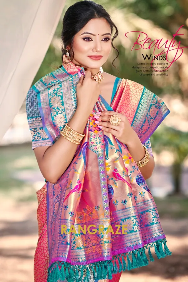 Magenta_Paithani_Silk_Saree_For_Women