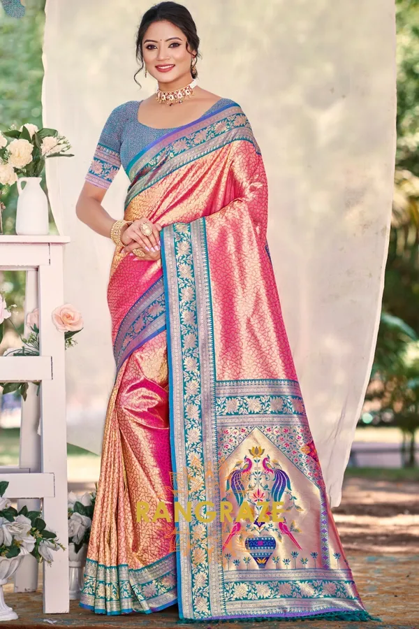 Magenta_Paithani_Silk_Saree_For_Women