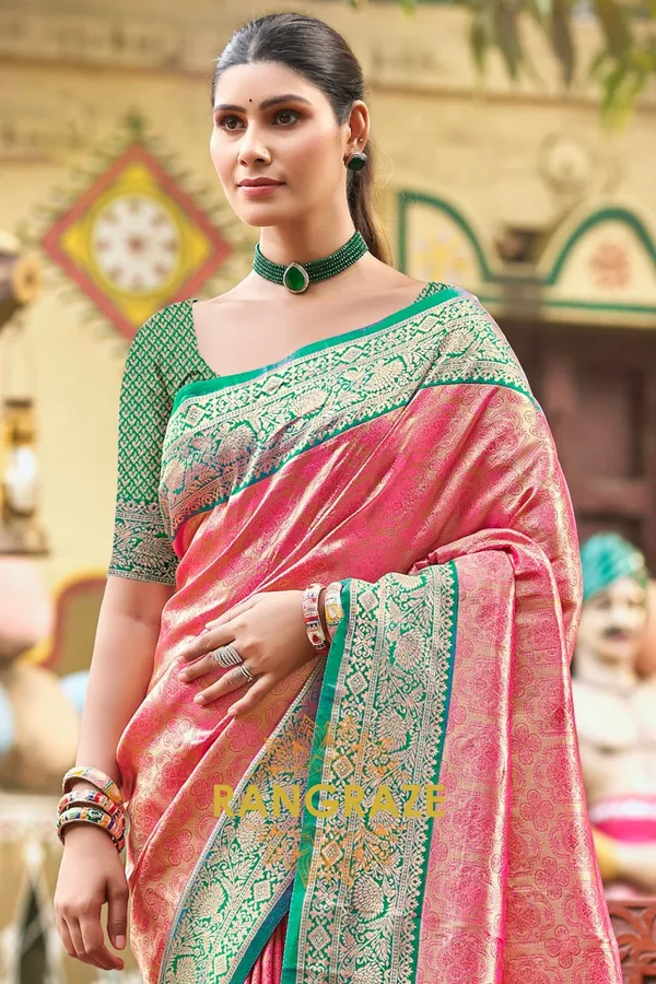 Pink_Paithani_Silk_Saree_For_Women