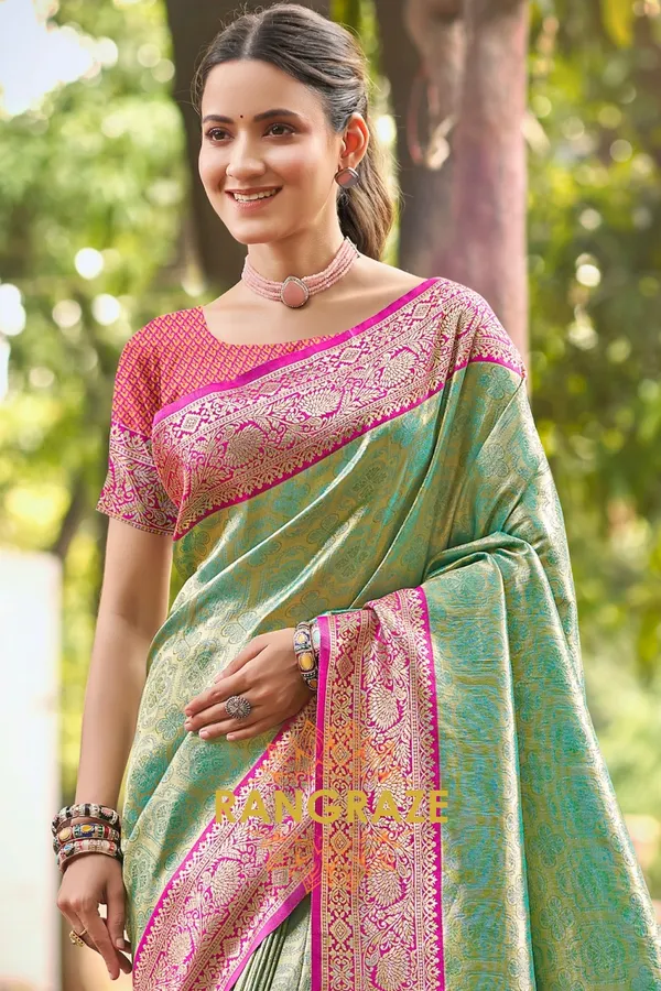 Light_Green_Paithani_Silk_Saree_For_Women