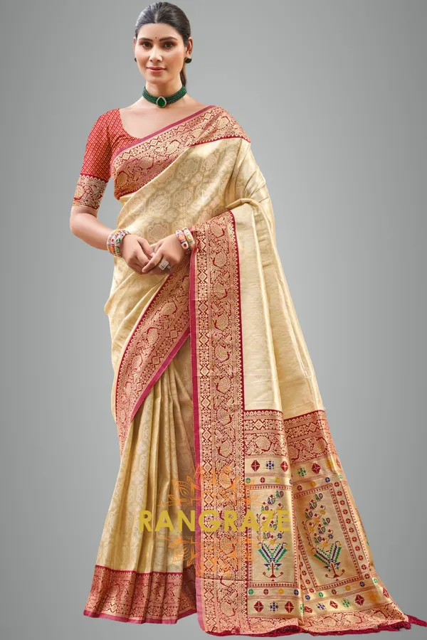 Golden_Paithani_Silk_Saree_For_Women