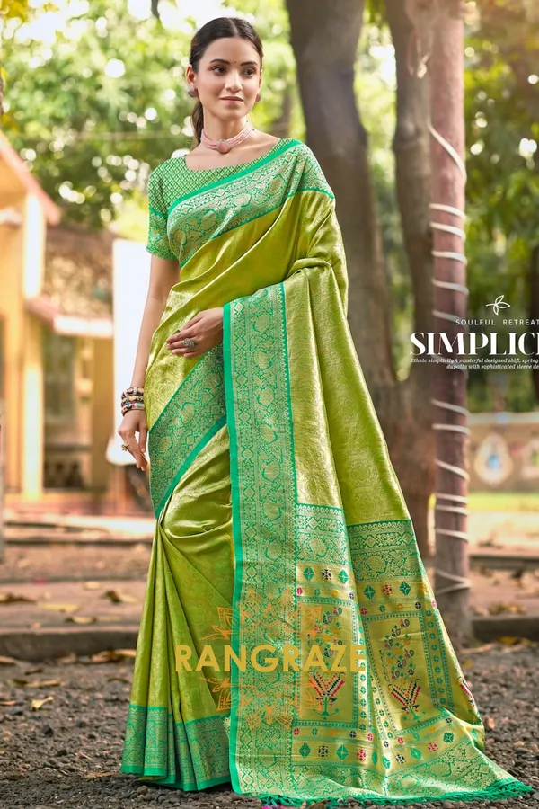 Green_Paithani_Silk_Saree_For_Women