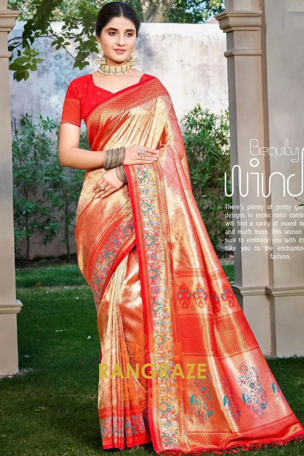 Bridal_Red_Kanjivaram_Silk_Saree_For_Women