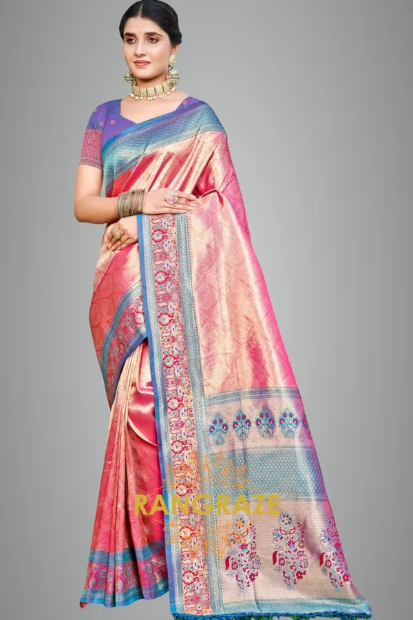 Pink_Kanjivaram_Silk_Saree_For_Women