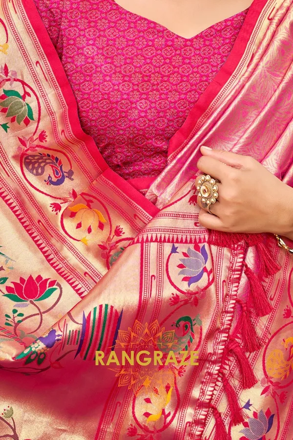 Pink_Paithani_Silk_Saree_For_Women