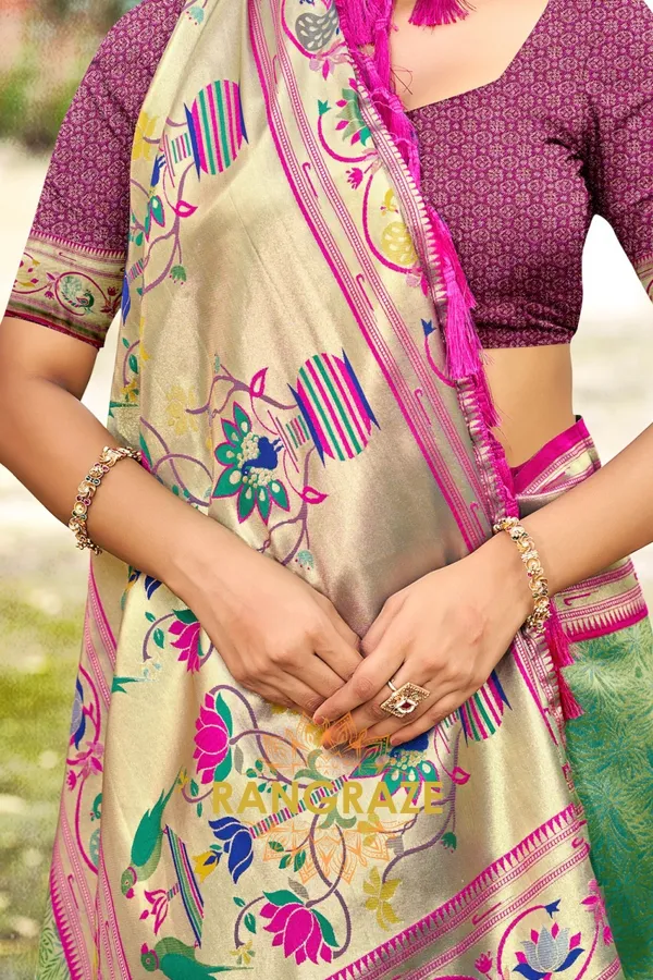Light_Green_Paithani_Silk_Saree_For_Women