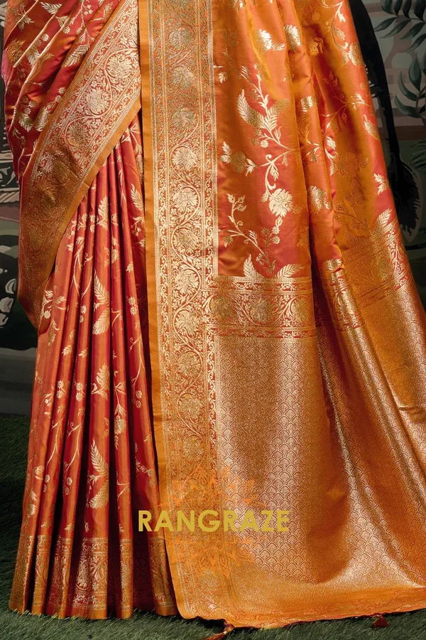 ROYAL_ORANGE_BANARASI_SOFT_SILK_SAREE