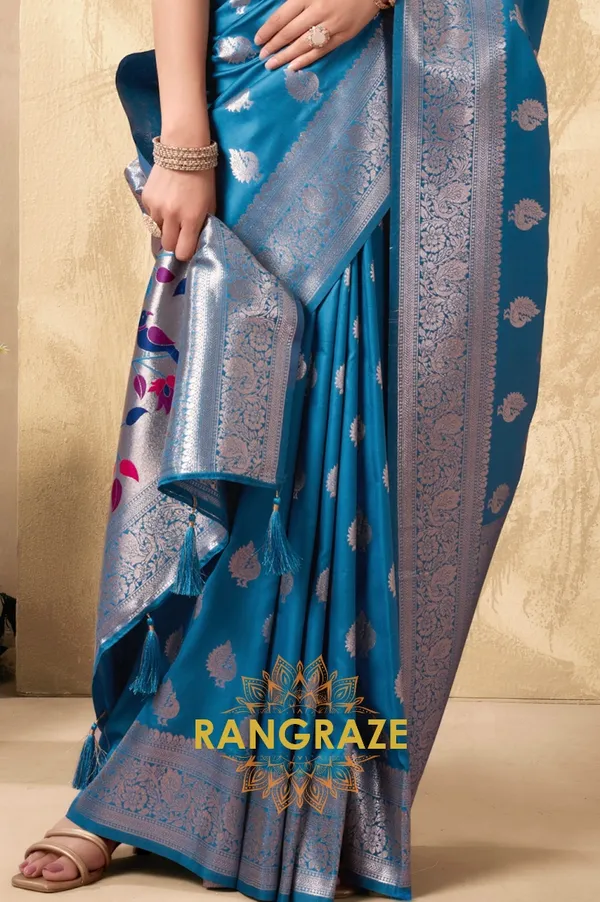 BLUE_HERITAGE_PAITHANI_SILK_SAREE