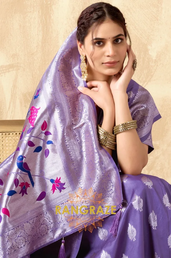 PURPLE_HERITAGE_PAITHANI_SILK_SAREE