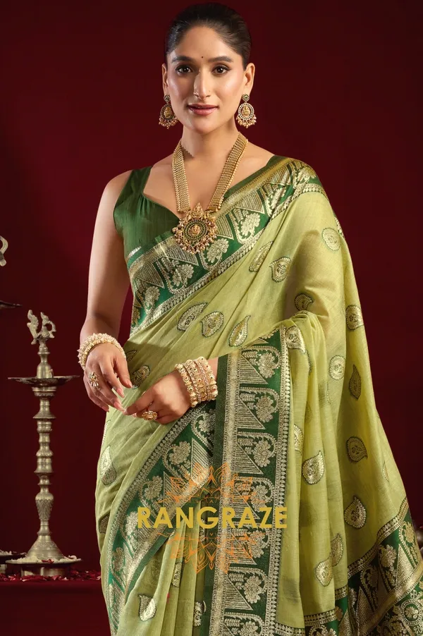 SEAFOAM_GREEN_ELEGANT_MODAL_SILK_BANARASI_SAREE