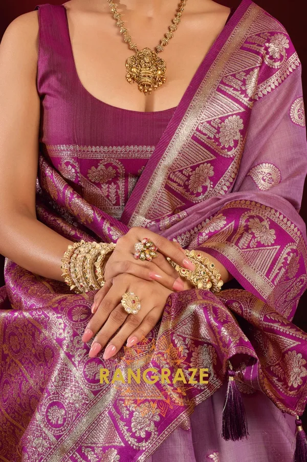 PURPLE_ELEGANT_MODAL_SILK_BANARASI_SAREE