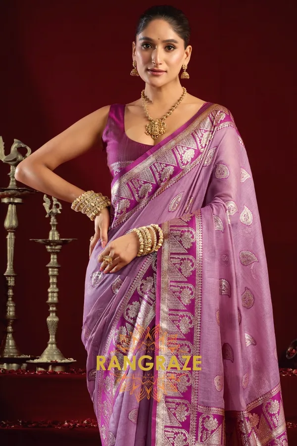 PURPLE_ELEGANT_MODAL_SILK_BANARASI_SAREE