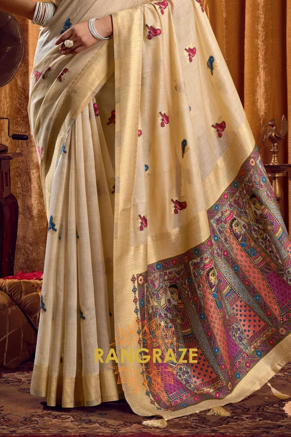 SEAFOAM_GREEN_KHADI_BANARASI_COTTON_SAREE_WITH_RICH_BROCADE_BLOUSE