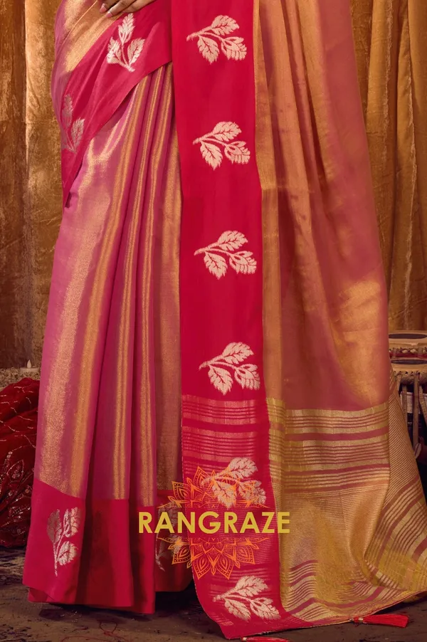 PINK_SOFT_TISSUE_BANARASI_SILK_SAREE