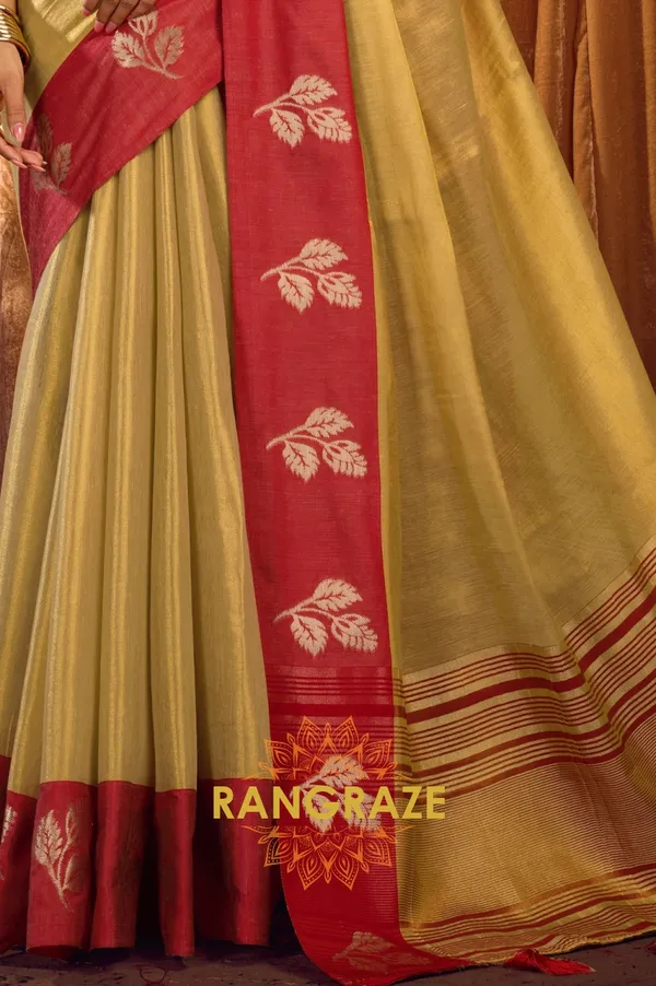 IVORY_SOFT_TISSUE_BANARASI_SILK_SAREE