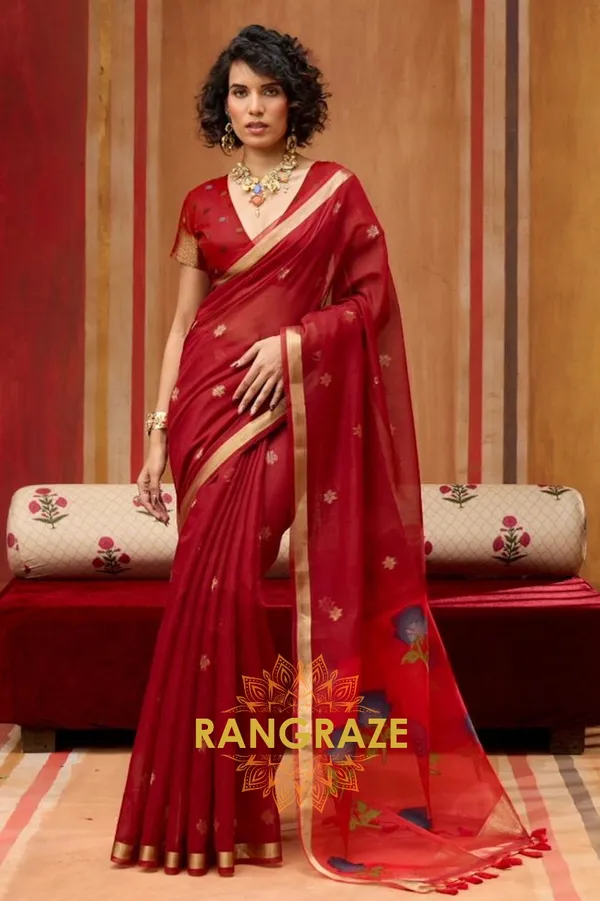 Bridal_Red_Banarasi_Saree_For_Women