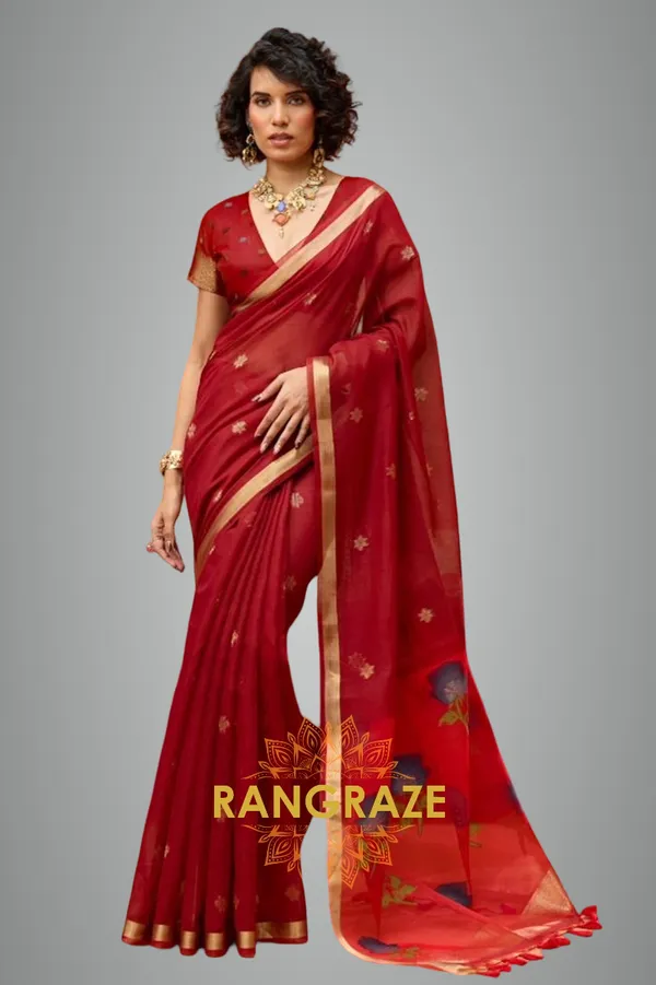 Bridal_Red_Banarasi_Saree_For_Women