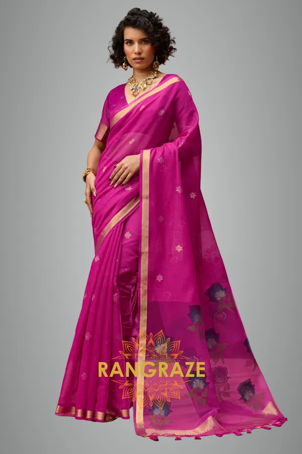 Magenta_Banarasi_Saree_For_Women