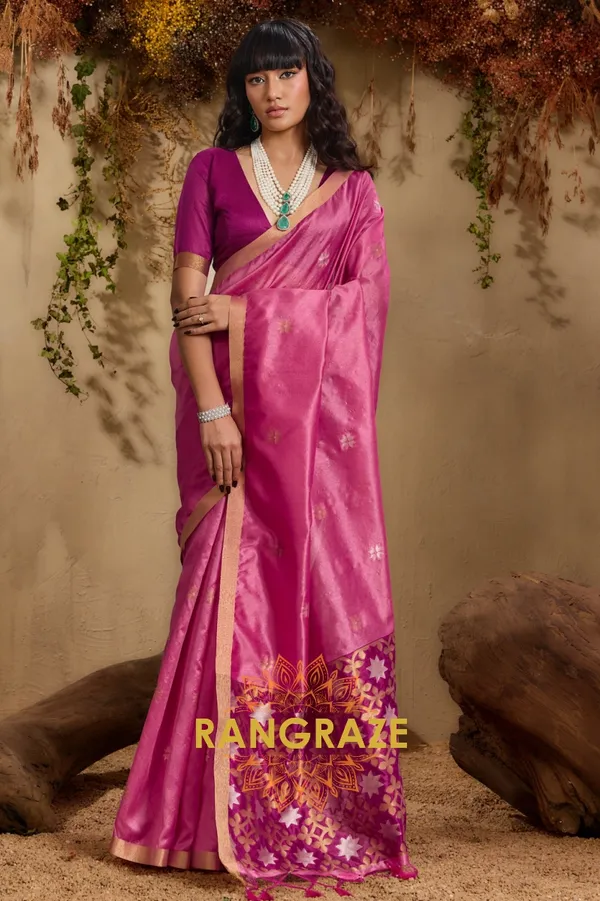 BABY_PINK_TUSSAR_SILK_HANDLOOM_PATOLA_SAREE