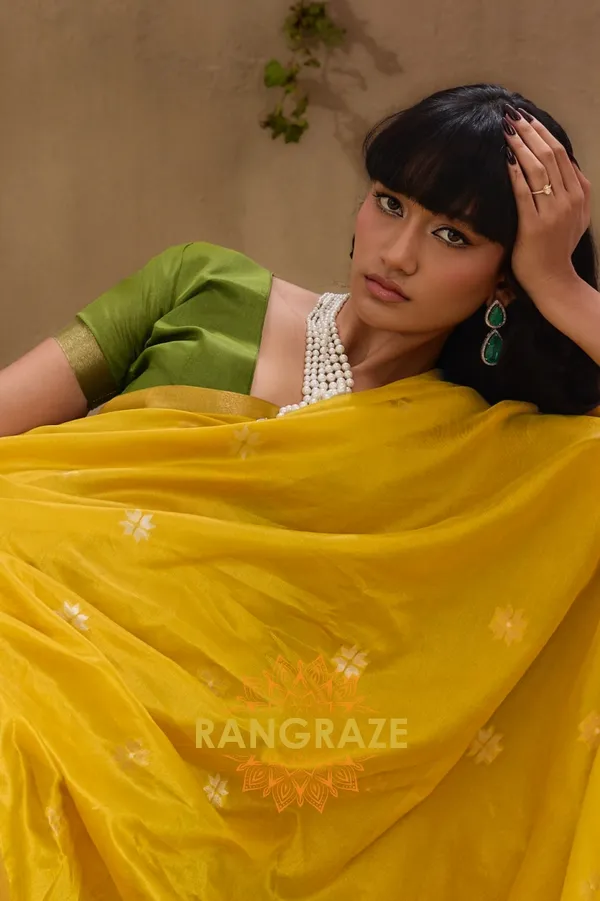 GOLDEN_YELLOW_TUSSAR_SILK_HANDLOOM_PATOLA_SAREE