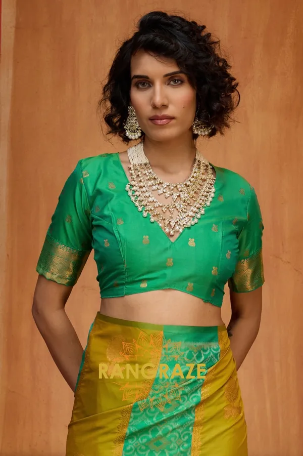 Lime_Banarasi_Saree_For_Women
