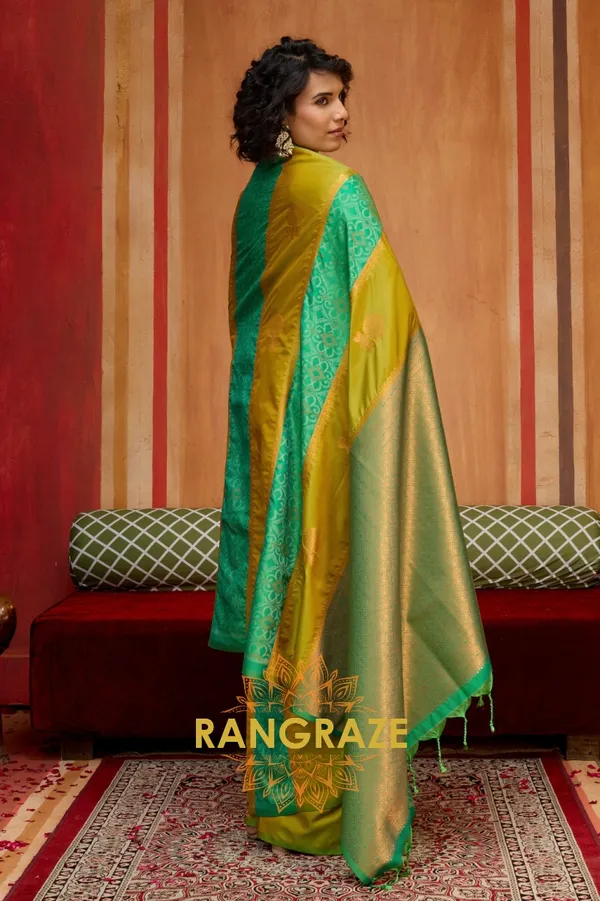 Lime_Banarasi_Saree_For_Women
