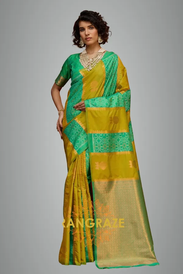 Lime_Banarasi_Saree_For_Women