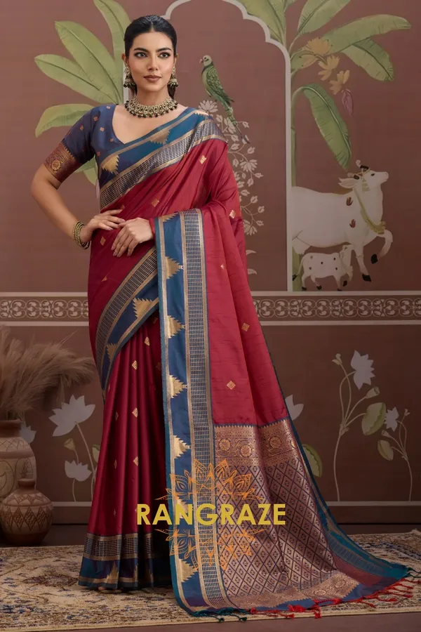 Red_Kanjivaram_Silk_Saree_For_Women