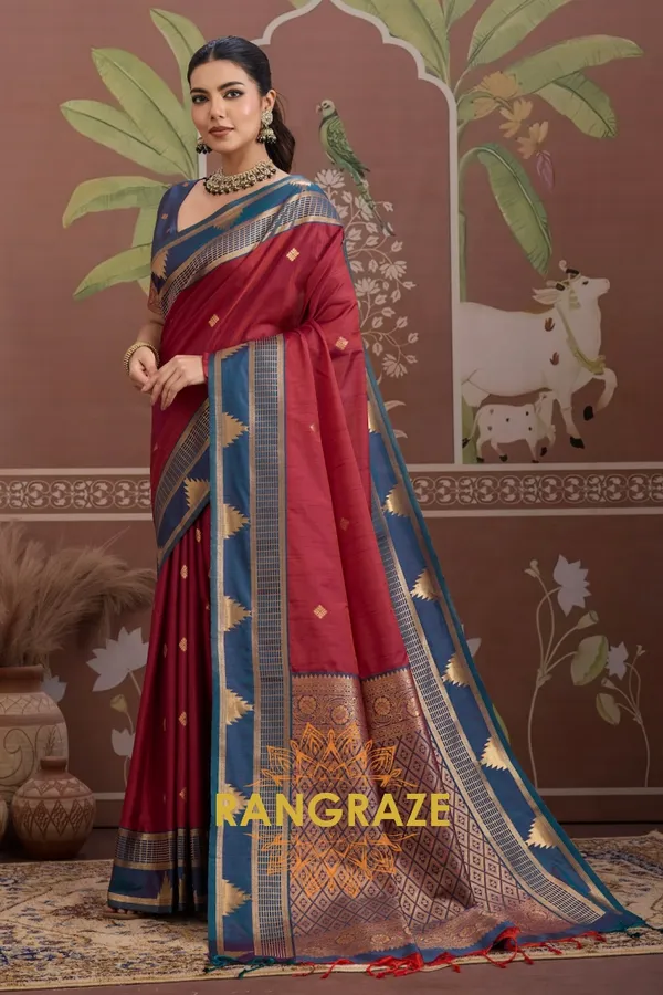 Red_Kanjivaram_Silk_Saree_For_Women
