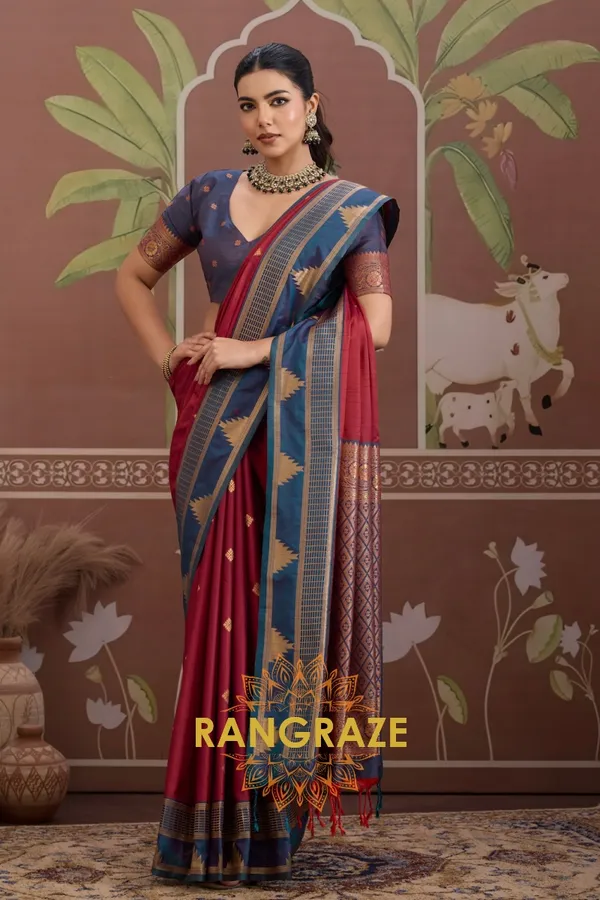 Red_Kanjivaram_Silk_Saree_For_Women