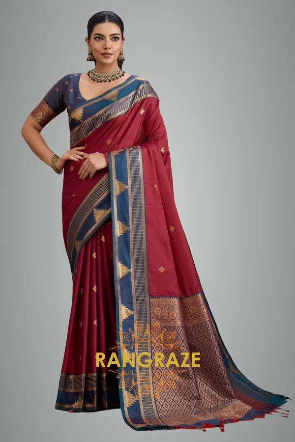 Red_Kanjivaram_Silk_Saree_For_Women